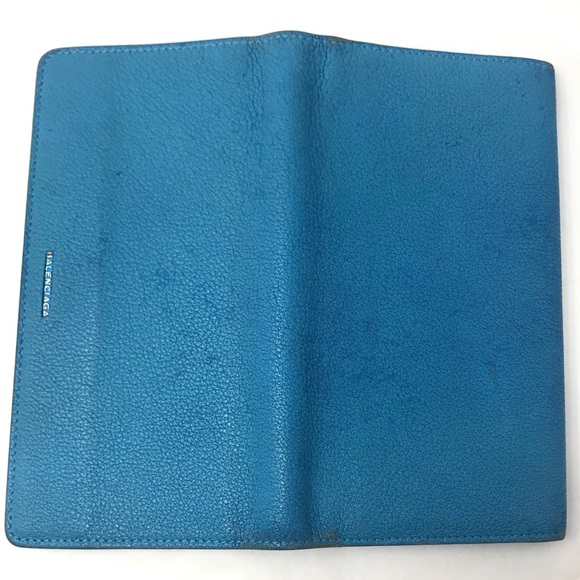 BALENCIAGA Blue Essential Continental Wallet - Picture 7 of 12